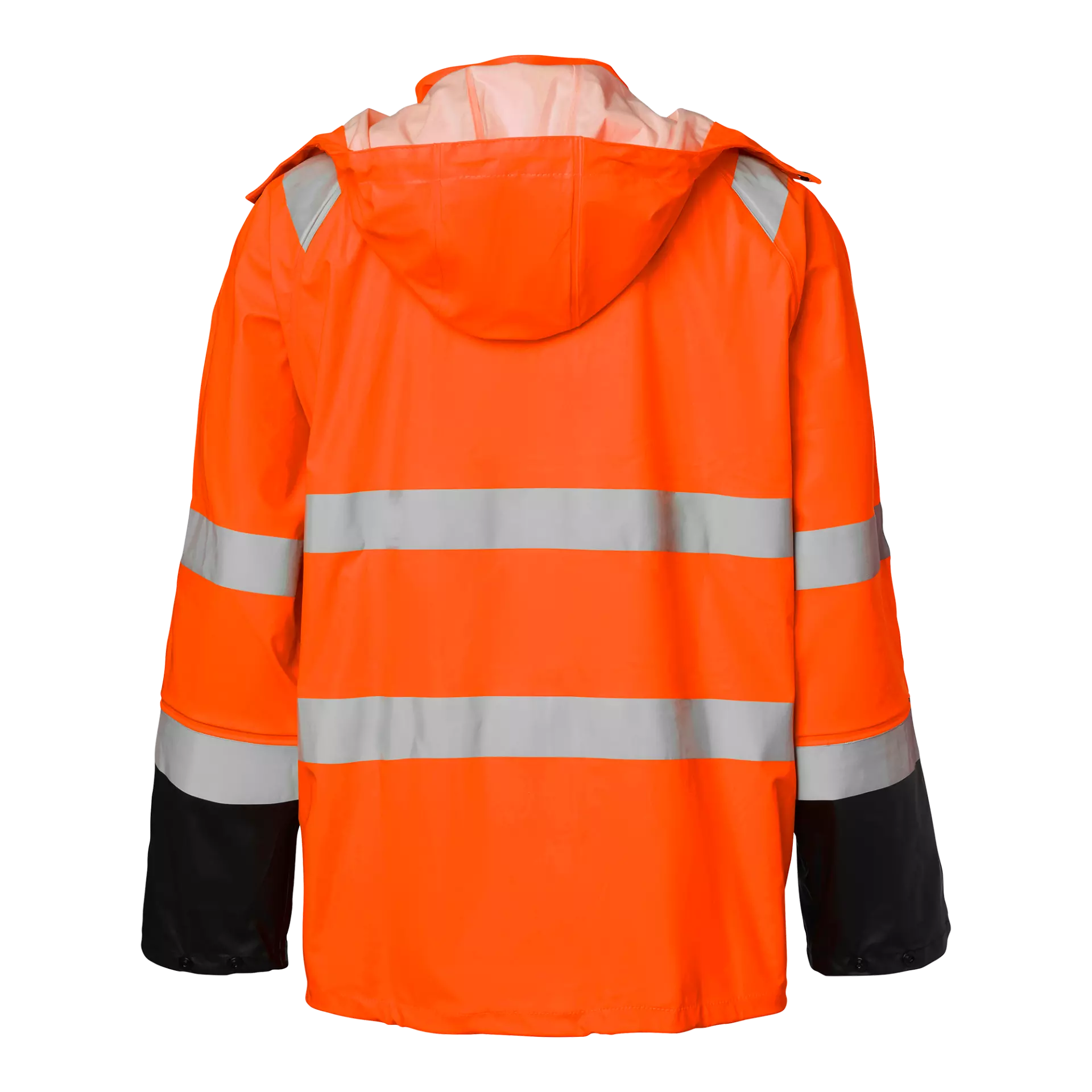 Top Swede 1000732990, High-Visibility Rain Jacket, Orange/Black, image 2