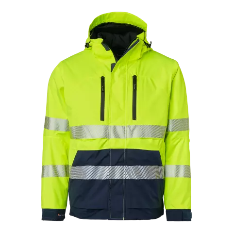Top Swede Work Jacket, High Vis Yellow/Navy