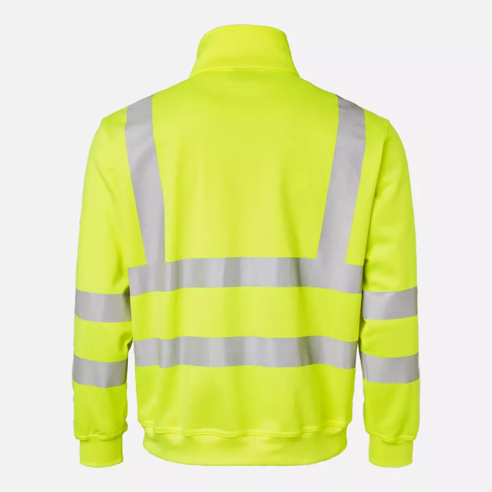 Top Swede 1000727712, High-Visibility Sweat Jacket, High Vis Yellow, image 2, gallery thumbnail