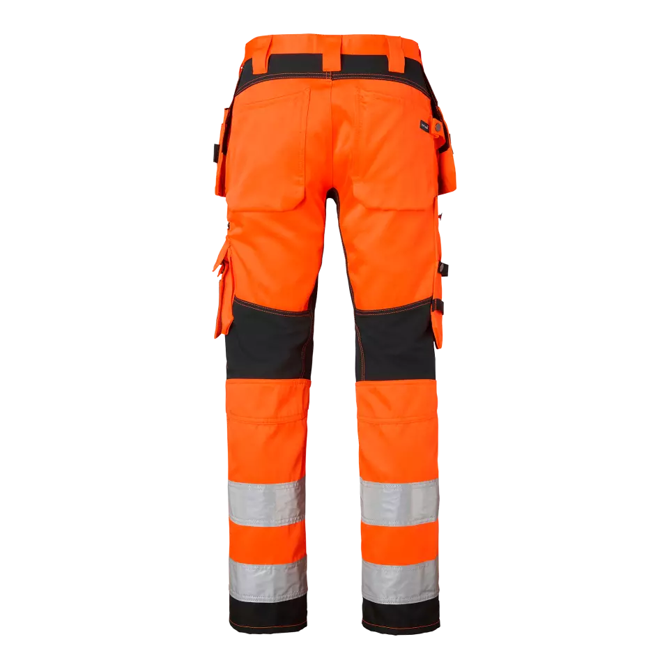 Top Swede 1000838990, Craftsmen Trousers High-Visibility, High Vis Orange/Black, image 2, gallery thumbnail