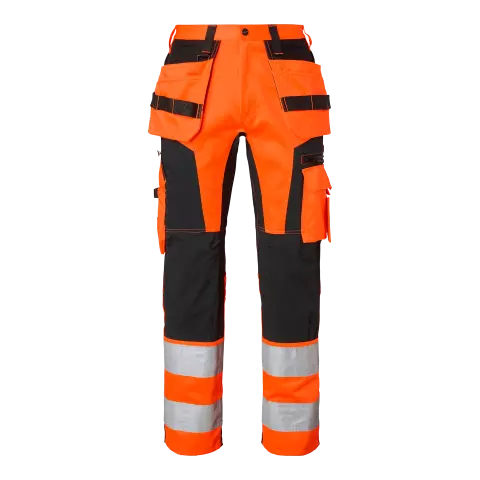  1000838990, Top Swede Craftsmen Trousers High-Visibility, High Vis Orange/Black