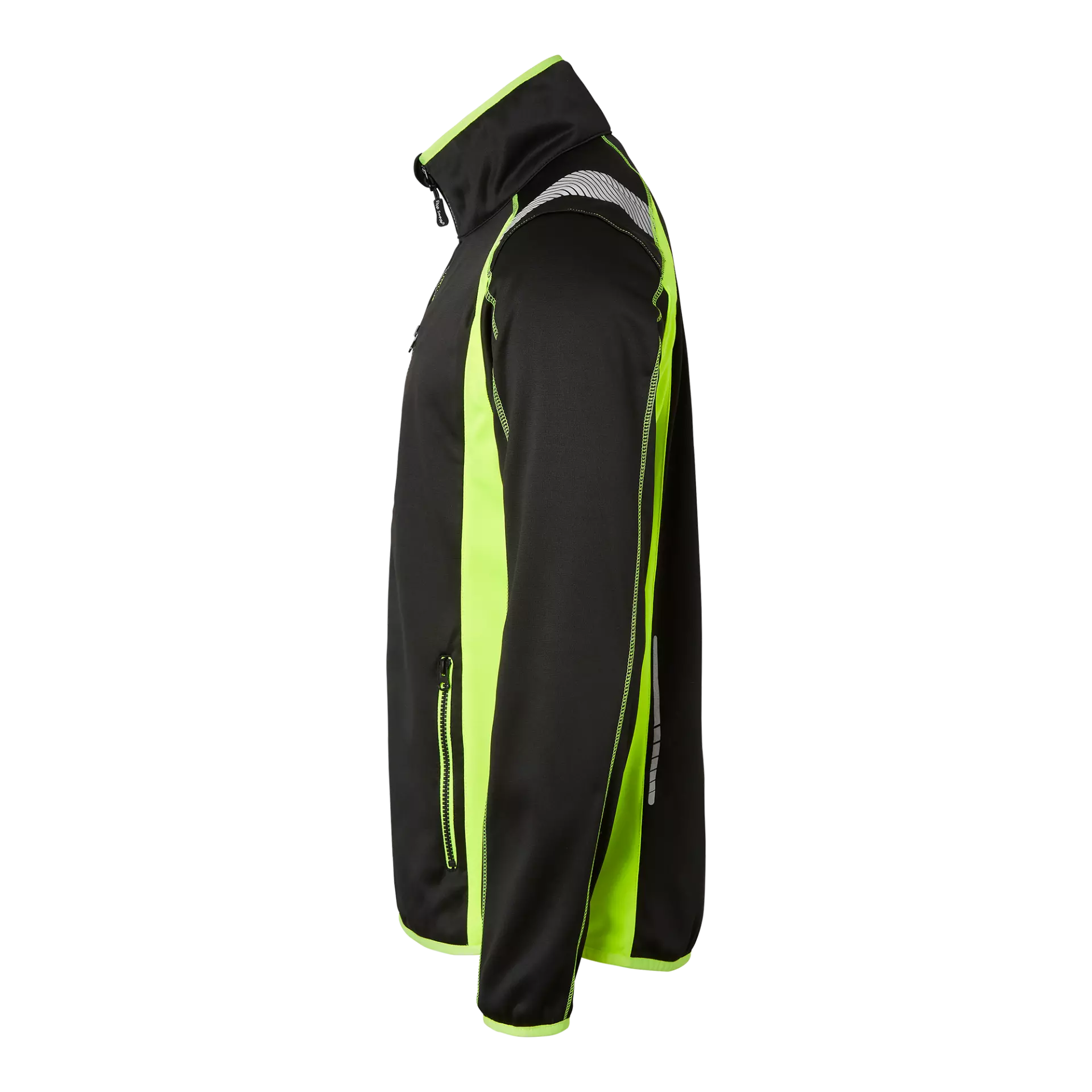 Top Swede 1000869914, Sweatjacke, Schwarz/Leuchtgelb, image 4