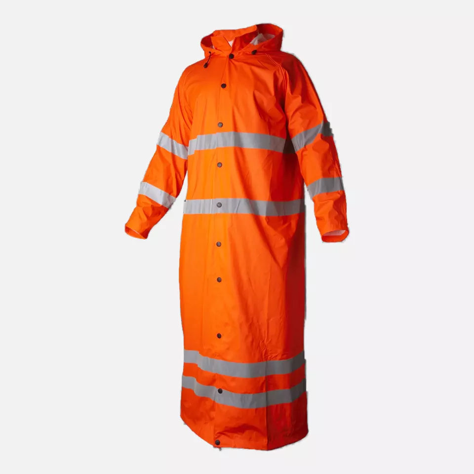 Top Swede 1000990811, High-Visibility Rain Coat, Orange, image 1, gallery thumbnail