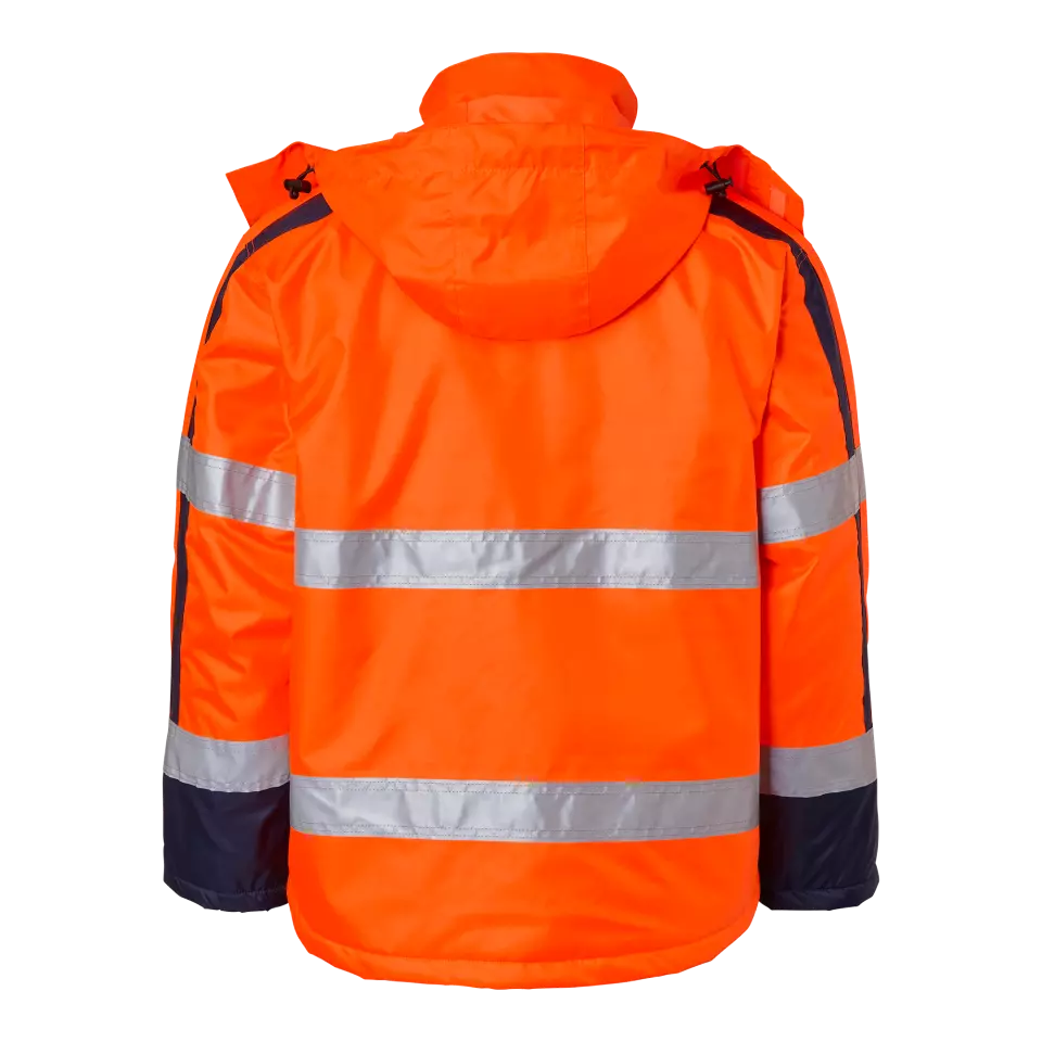Top Swede 1001329811, Warnschutz-Arbeitsjacke, fluoreszierend Orange/Marineblau, image 2, gallery thumbnail