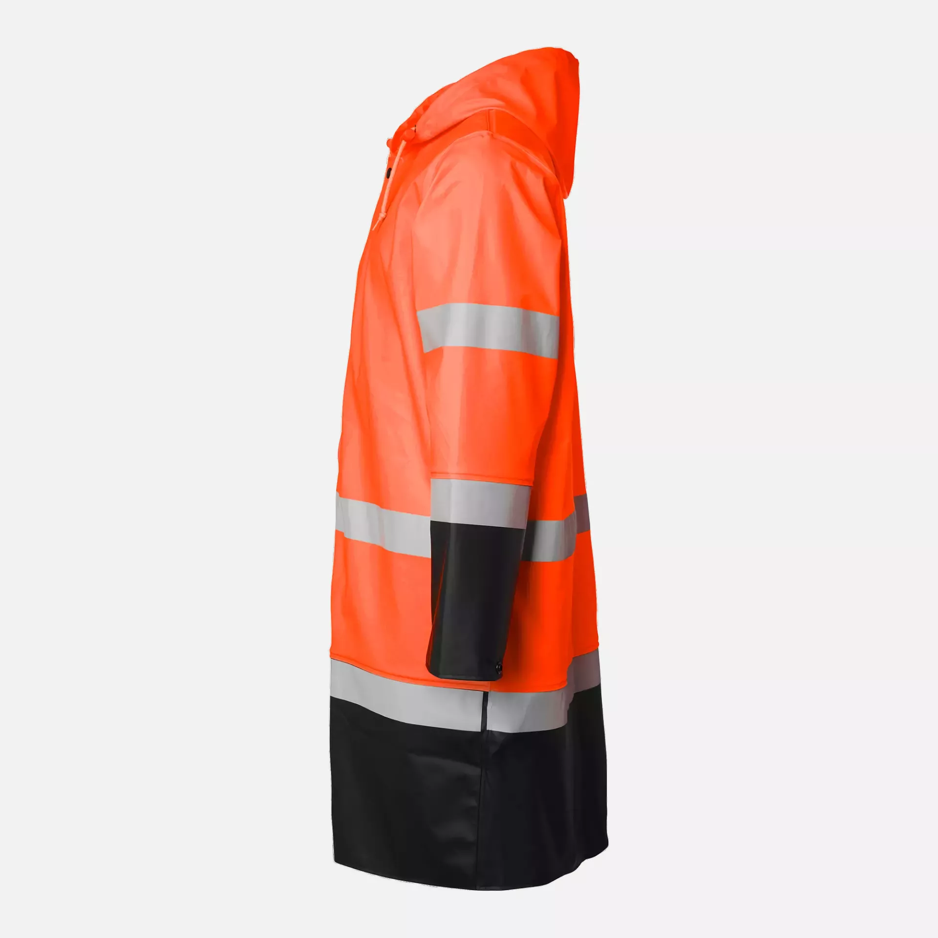 Top Swede 1000733990, High-Visibility Rain Coat, Orange/Black, image 4