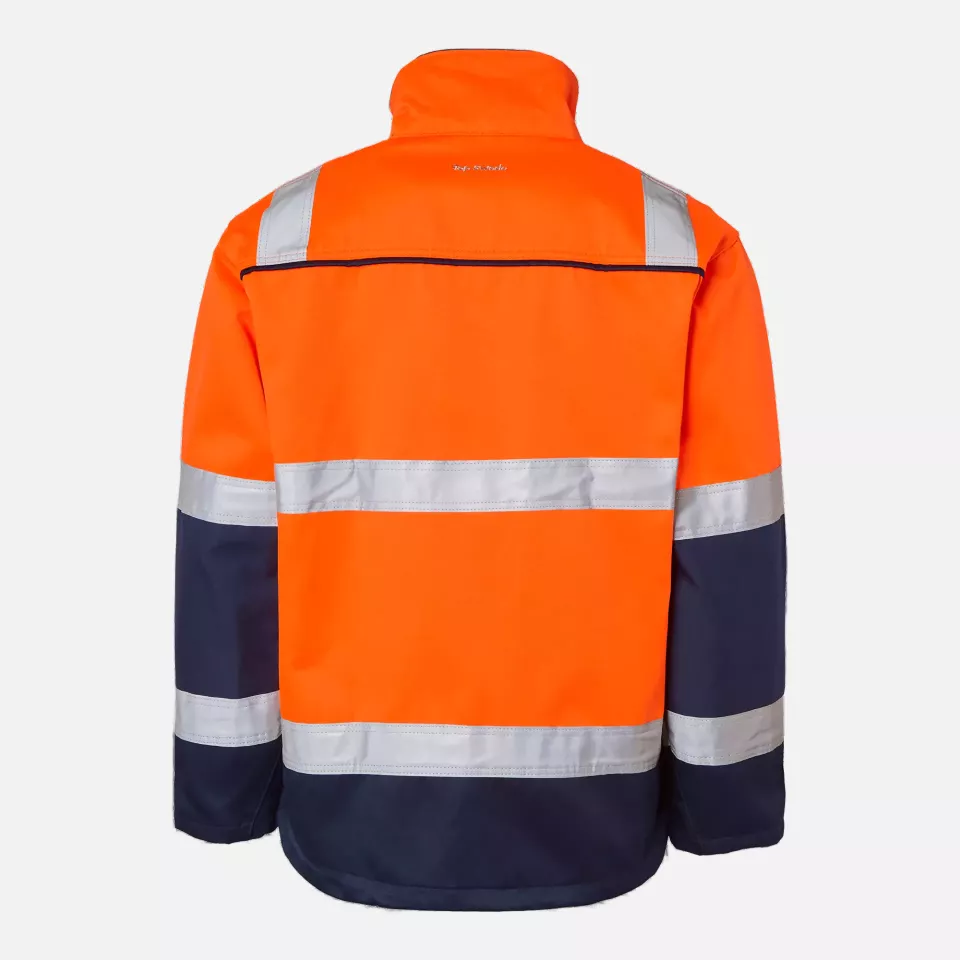 Top Swede 1000911991, High-Visibility Jacket, Orange/Navy, image 2, gallery thumbnail