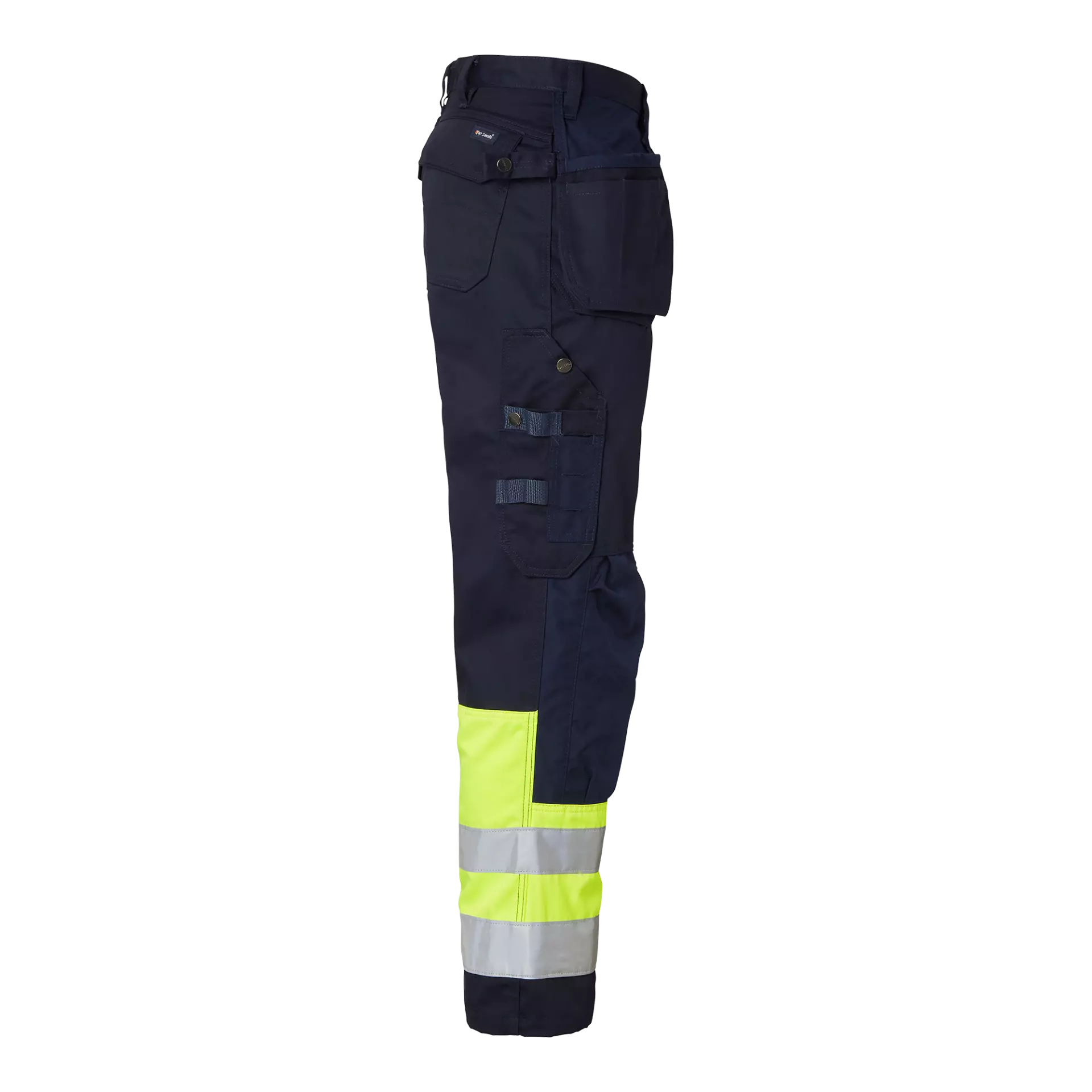 Top Swede 1000825960, Craftsmen Trousers High-Visibility, Navy/High Vis Yellow, image 3