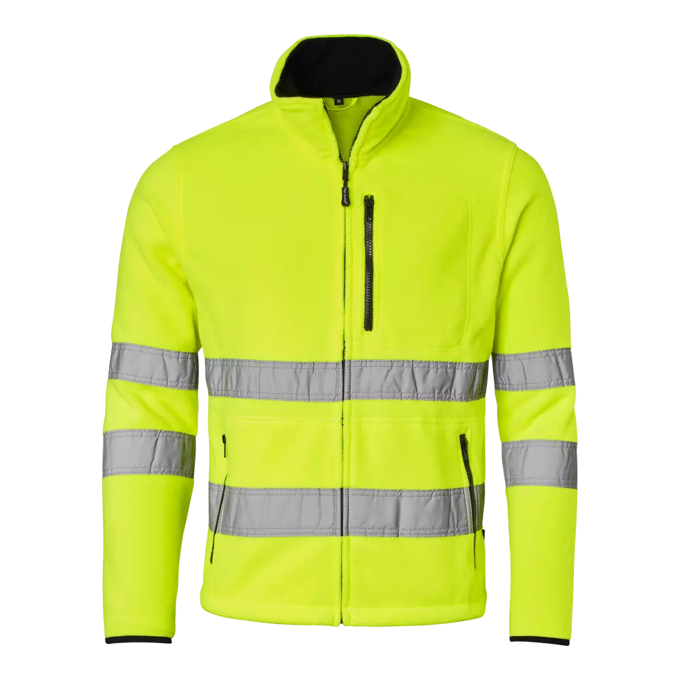 Top Swede 1000924712, High-Visibility Fleece Jacket, High Vis Yellow, image 1, gallery thumbnail
