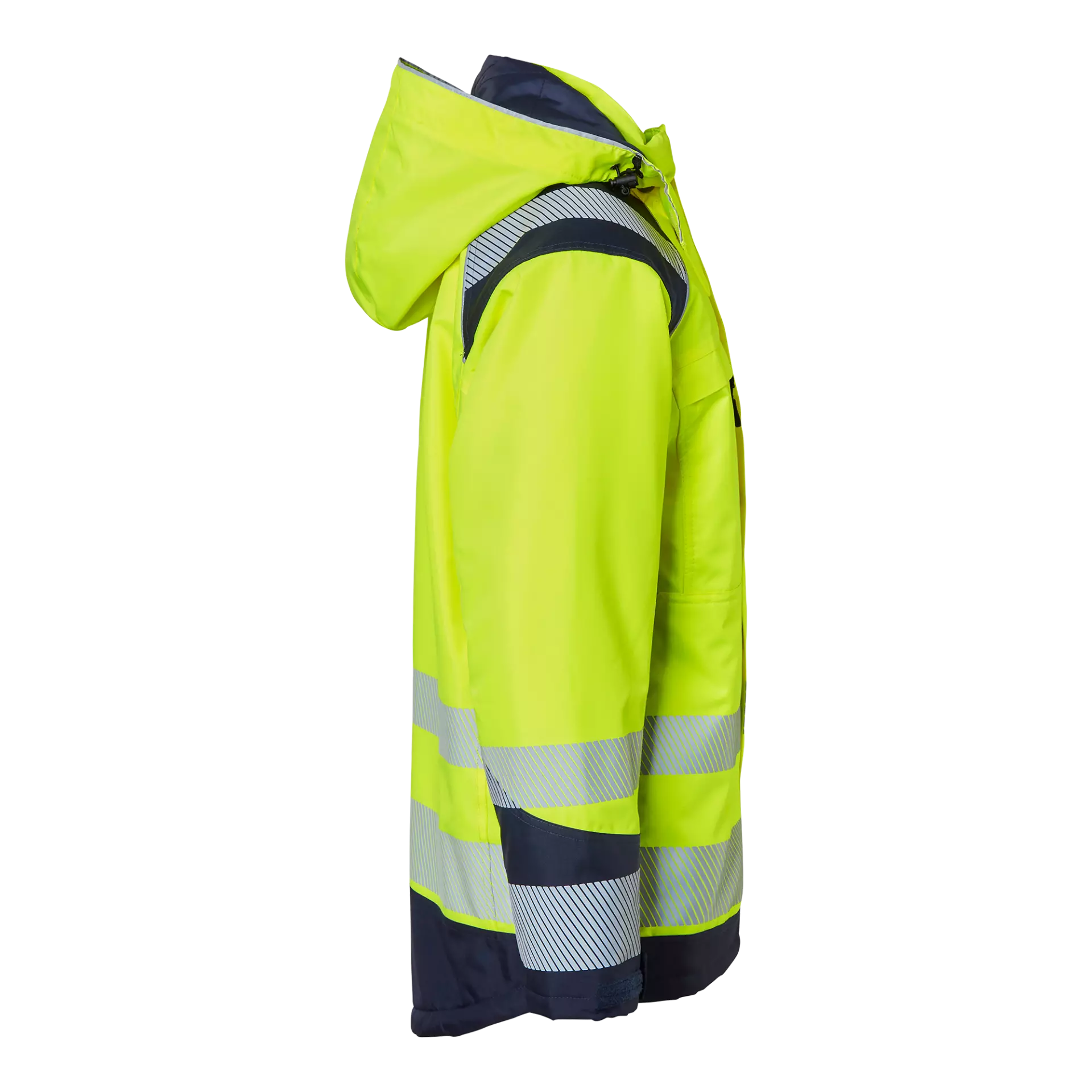 Top Swede 1000684983, High-Visibility Jacket, Yellow/Navy, image 3