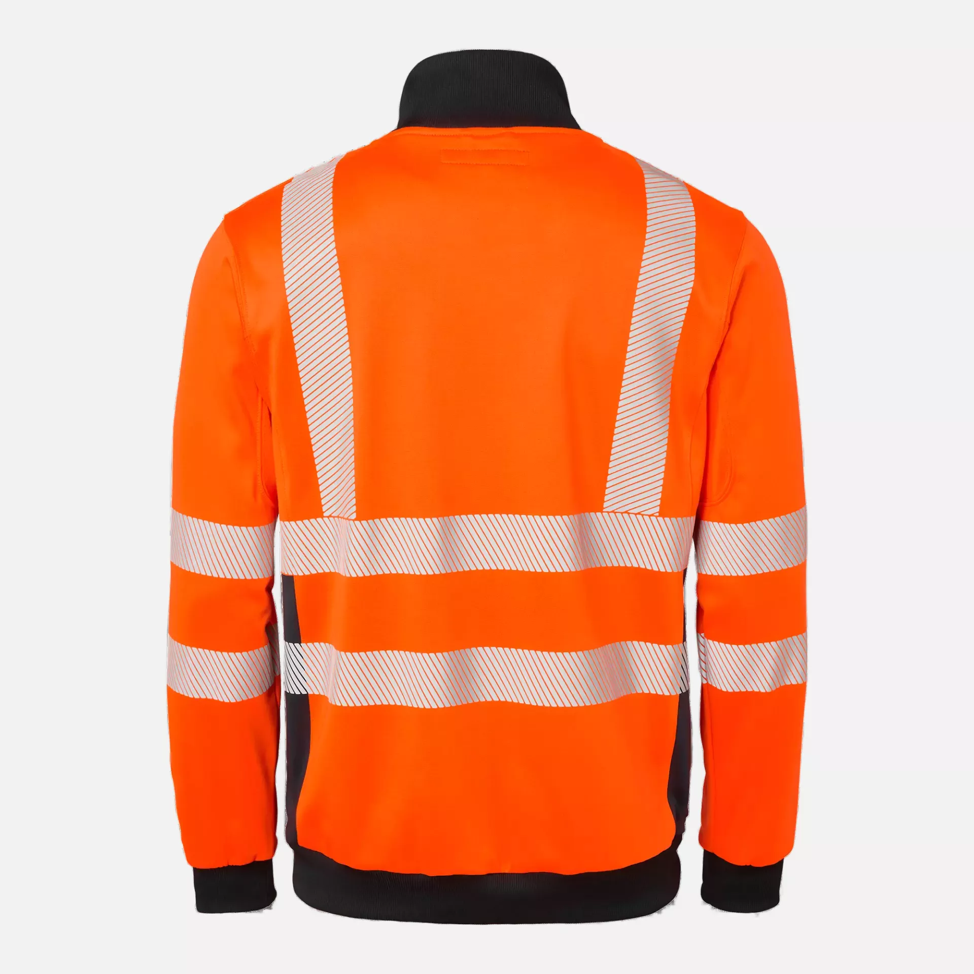 Top Swede 1000712991, Warnschutz-Sweatjacke, Warnorange/Marine, image 2