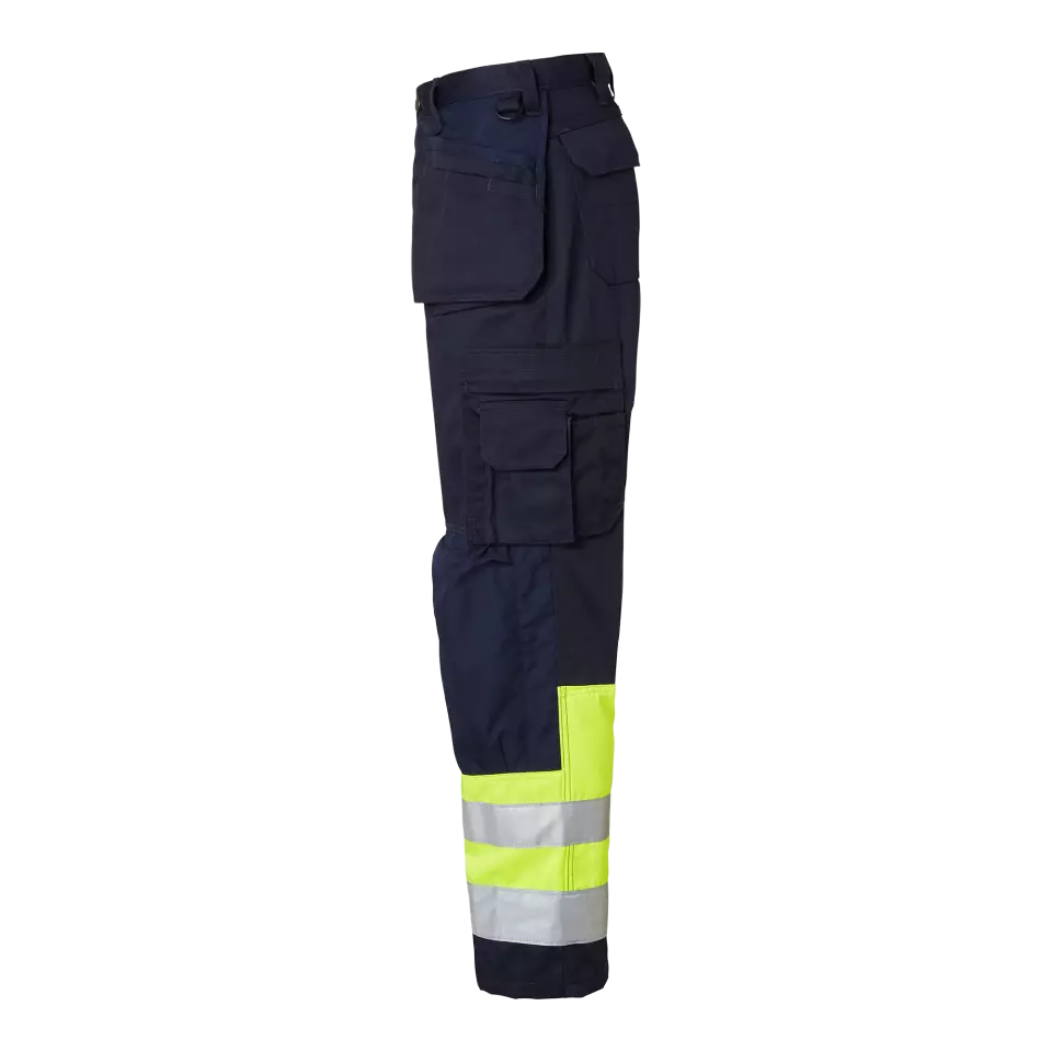 Top Swede 1000825960, Craftsmen Trousers High-Visibility, Navy/High Vis Yellow, image 4, gallery thumbnail