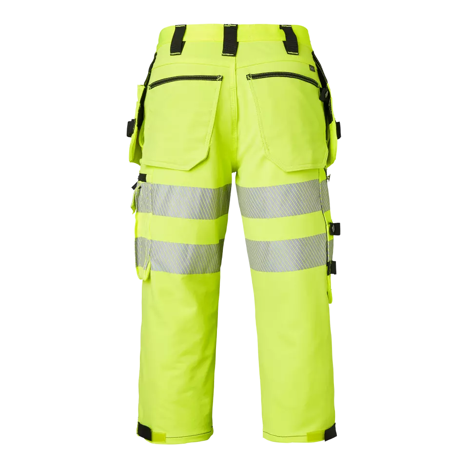 Top Swede 1000884982, Craftsmen 3/4 Trousers High-Visibility, High Vis Yellow/Black, image 2, gallery thumbnail