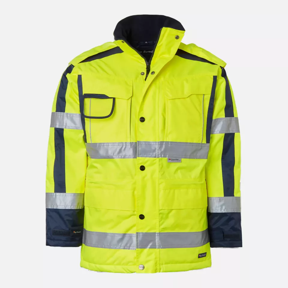 Top Swede 1000978983, Parka, Warnschutz-Gelb/Marineblau, image 1, gallery thumbnail