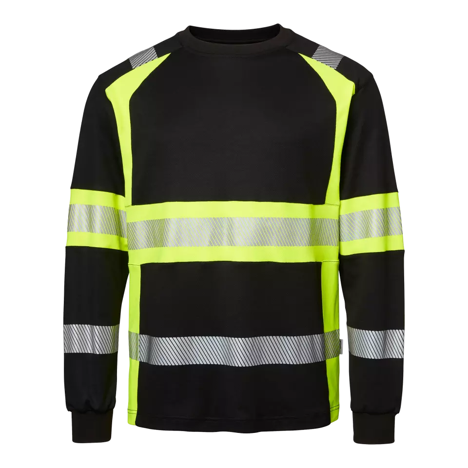 Top Swede 1001887914, Langarm-T-Shirt, Schwarz/Warngelb, image 1, gallery thumbnail