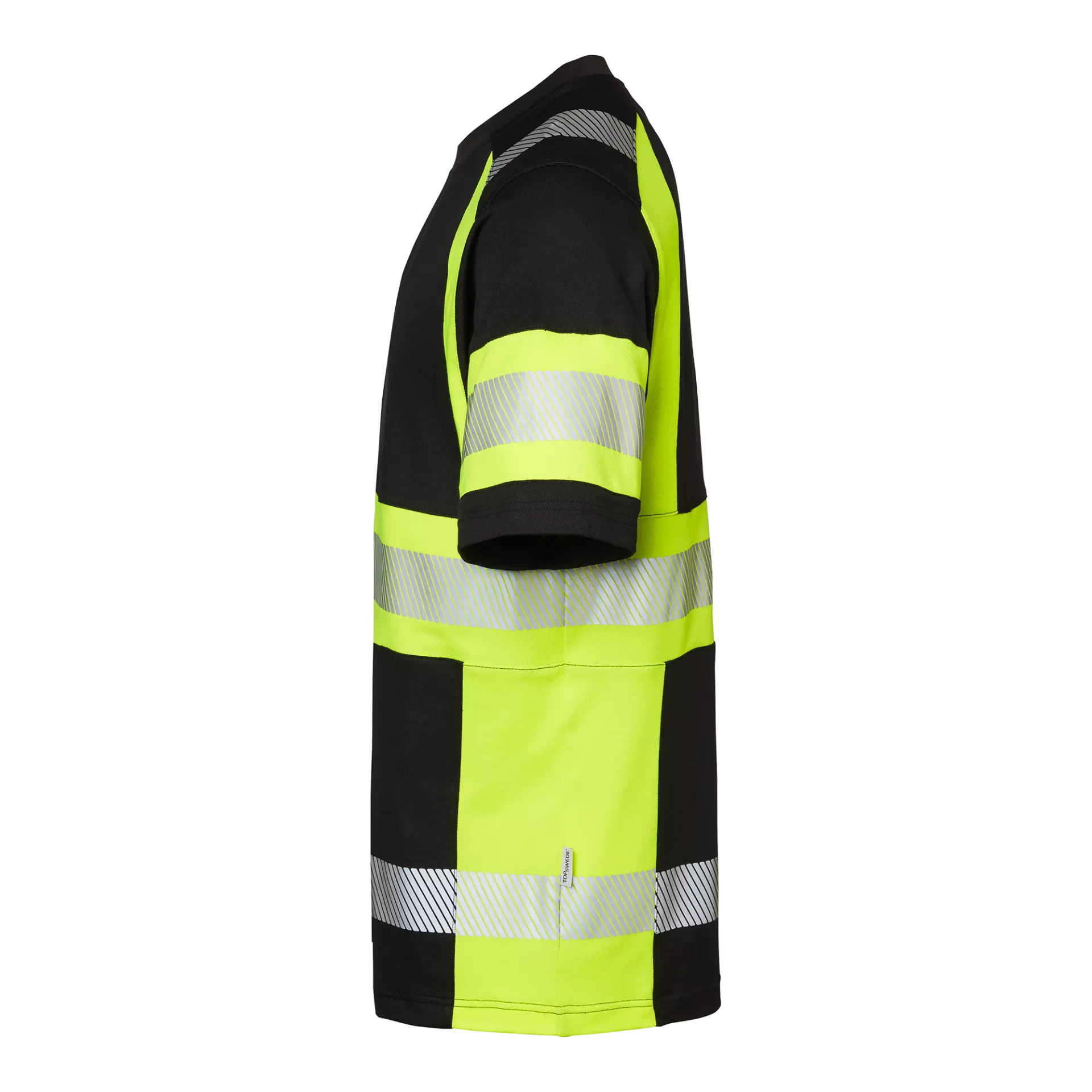 Top Swede 1001886914, 600 T-Shirt, Schwarz/Signalgelb, image 4