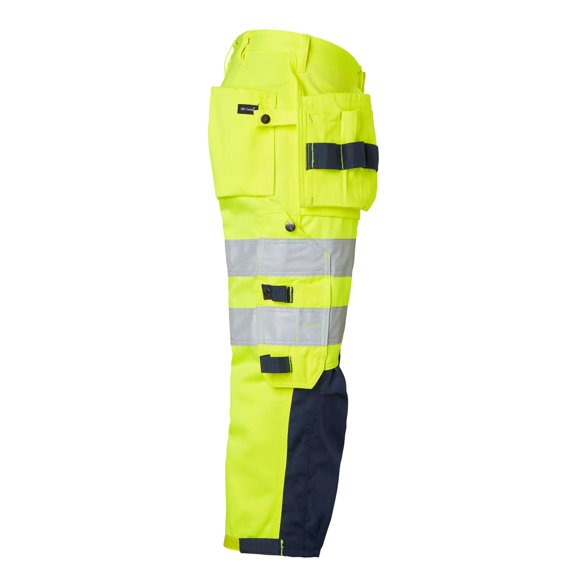 Top Swede 1000826983, Craftsmen 3/4 Trousers High-Visibility, High Vis Yellow/Navy, image 3