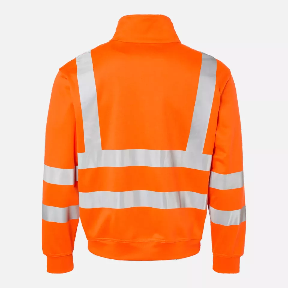 Top Swede 1000727811, High-Visibility Sweat Jacket, High Vis Orange, image 2, gallery thumbnail