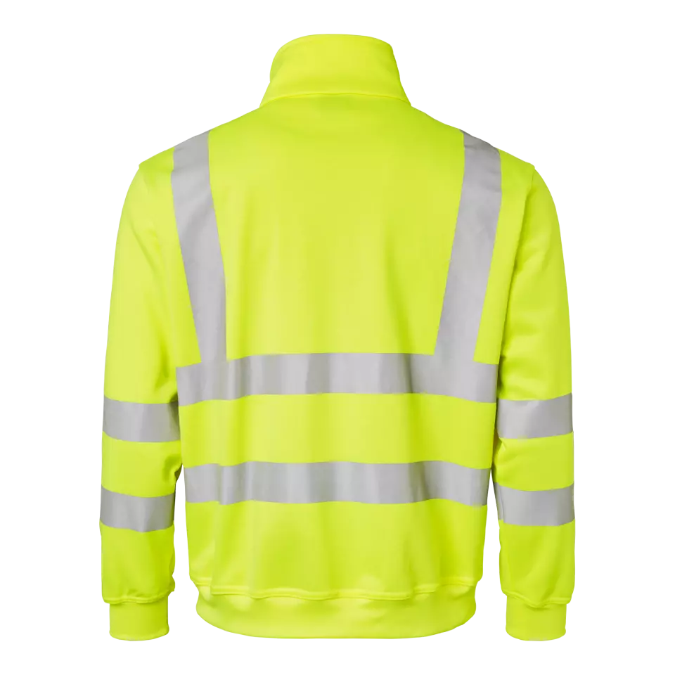 Top Swede 1000727712, High-Visibility Sweat Jacket, High Vis Yellow, image 2, gallery thumbnail