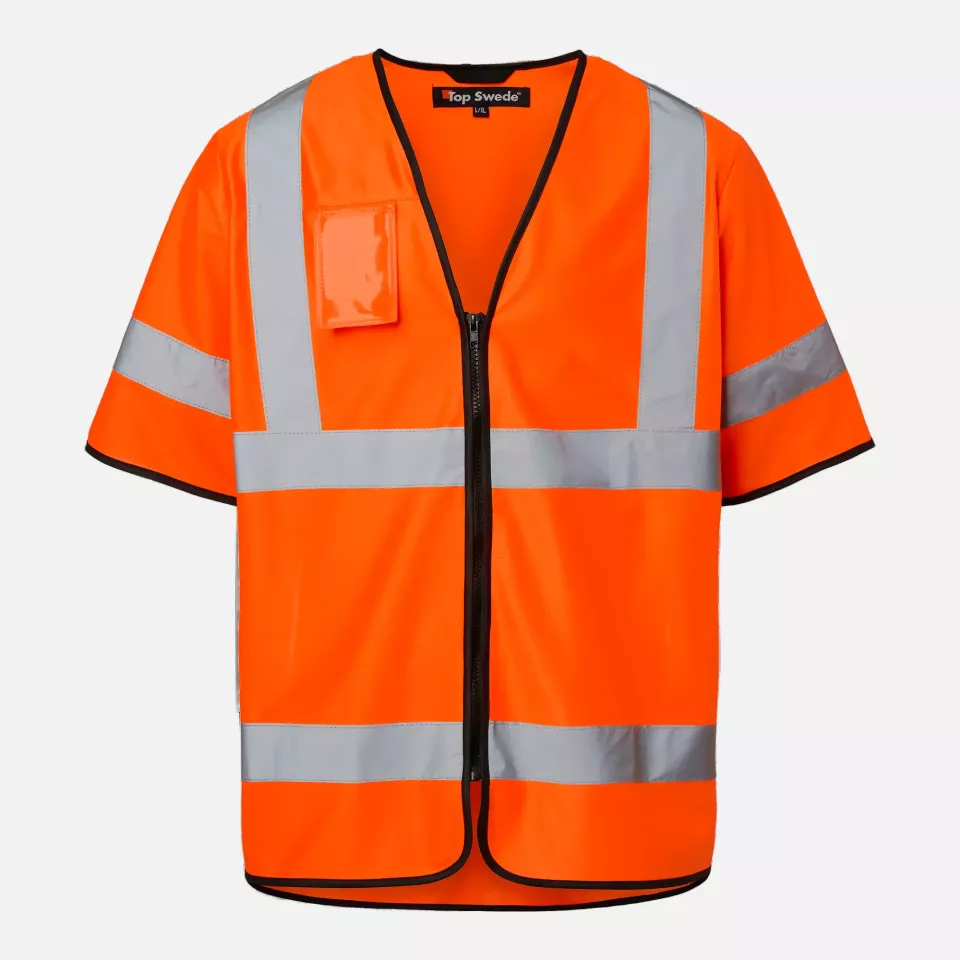 Top Swede 1000689811, 125 High-Visibility Vest, Orange, image 1, gallery thumbnail
