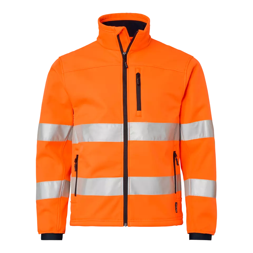 Top Swede 1000984811, Warnschutz-Softshelljacke, Warnorange