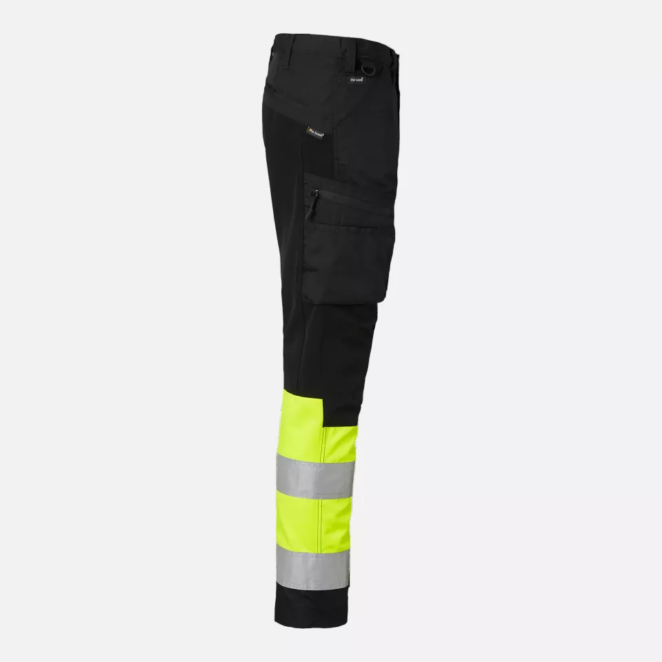 Top Swede 1000828914, Service Trousers High-Visibility, Black/High Vis Yellow, image 3, gallery thumbnail