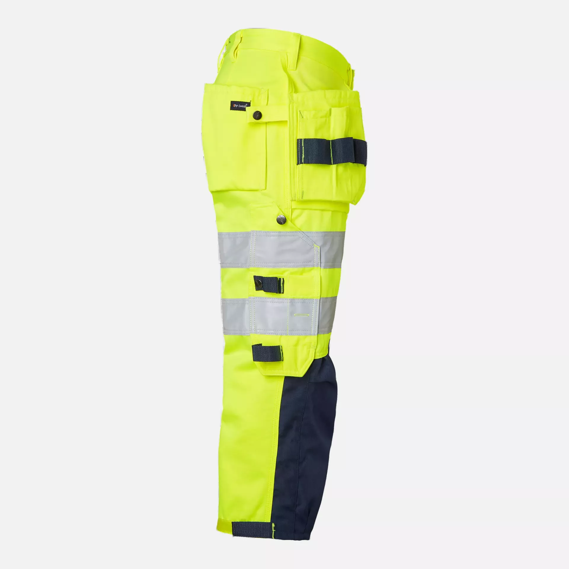 Top Swede 1000826983, Craftsmen 3/4 Trousers High-Visibility, High Vis Yellow/Navy, image 3