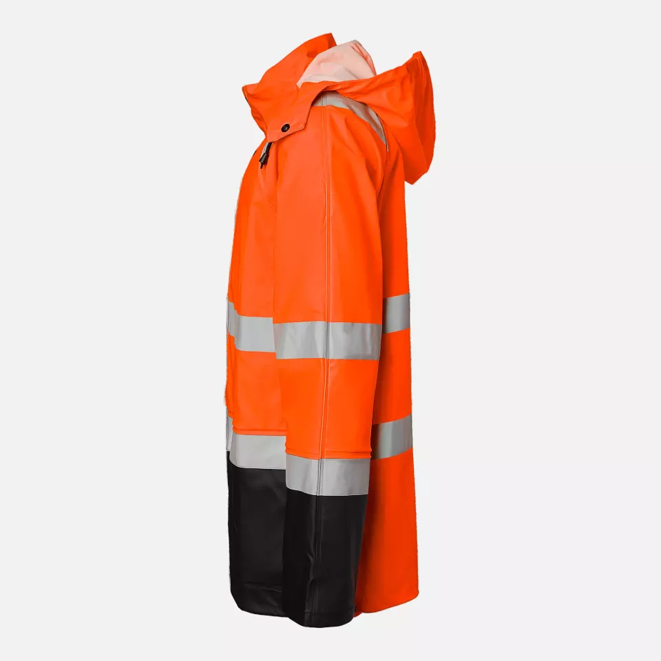 Top Swede 1000732990, High-Visibility Rain Jacket, Orange/Black, image 4, gallery thumbnail