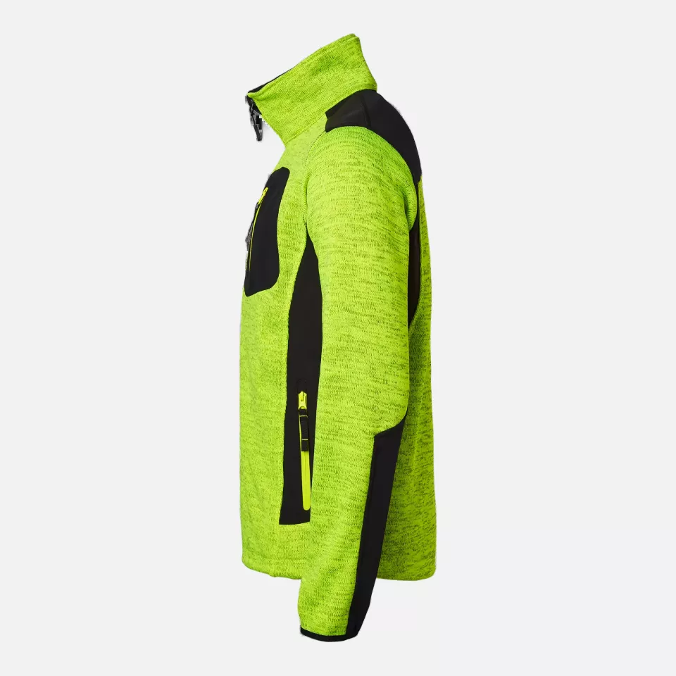 Top Swede 1000687981, Fleece Jacket, Yellow Melange/Black, image 4, gallery thumbnail