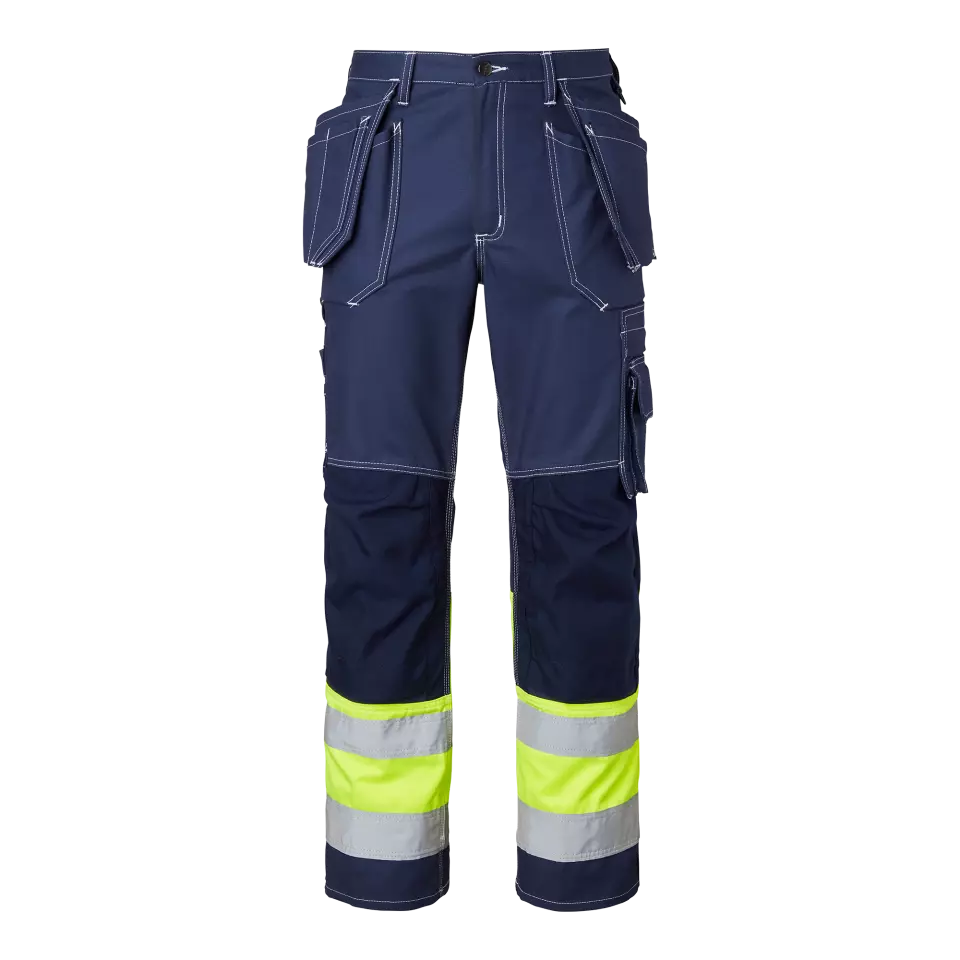 Top Swede 1000857960, Craftsmen Trousers High-Visibility, Navy/High Vis Yellow, image 1, gallery thumbnail