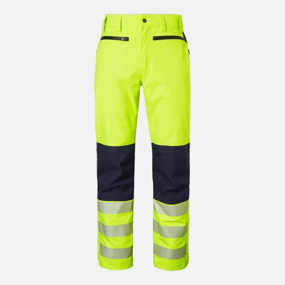 Top Swede 1000982712, Shell Trousers, High Vis Yellow/Navy, image 1, gallery thumbnail