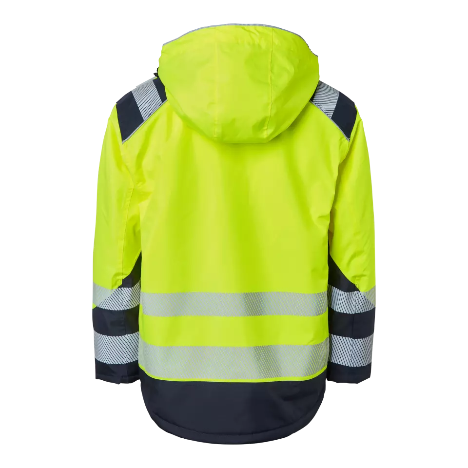 Top Swede 1000684983, High-Visibility Jacket, Yellow/Navy, image 2, gallery thumbnail