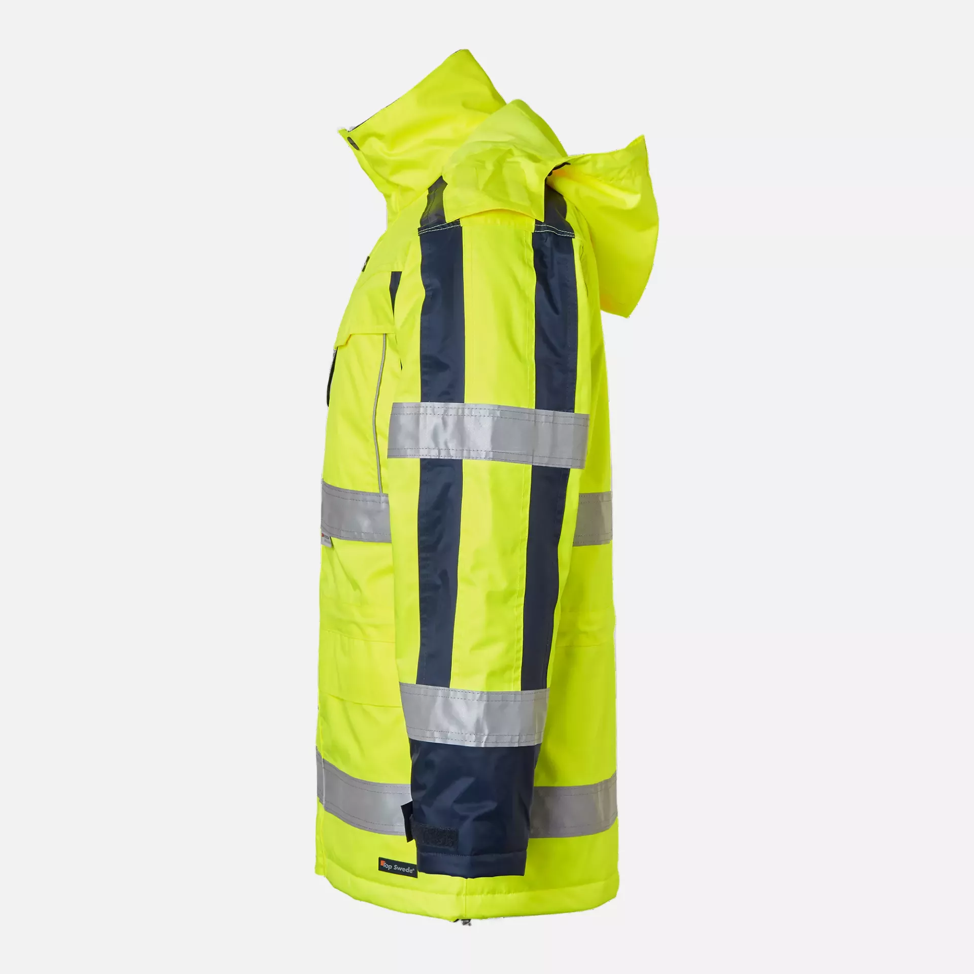 Top Swede 1000978983, Parka, Warnschutz-Gelb/Marineblau, image 4