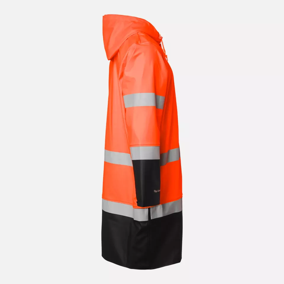 Top Swede 1000733990, High-Visibility Rain Coat, Orange/Black, image 3, gallery thumbnail