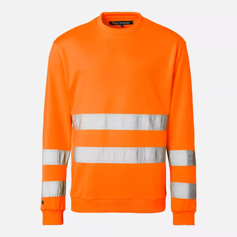 Top Swede 1000917811, High-Visibility Sweat Jacket, High Vis Orange, image 1, gallery thumbnail