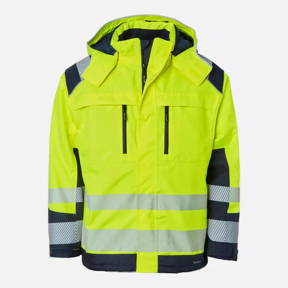 Top Swede 1000684983, High-Visibility Jacket, Yellow/Navy, image 1, gallery thumbnail