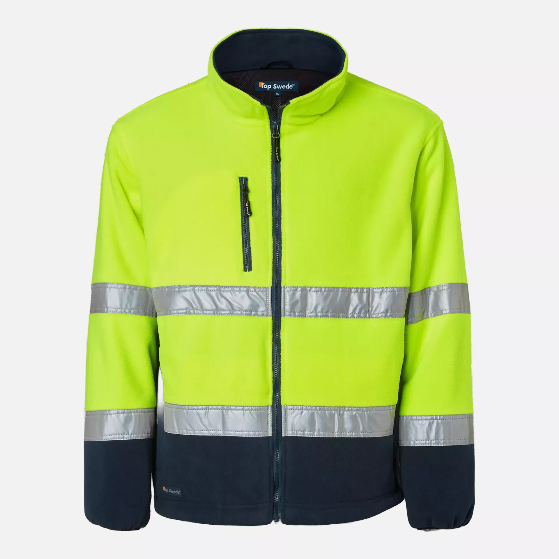 Top Swede 1000859983, Warnschutz-Fleecejacke, Gelb/Marine, image 1