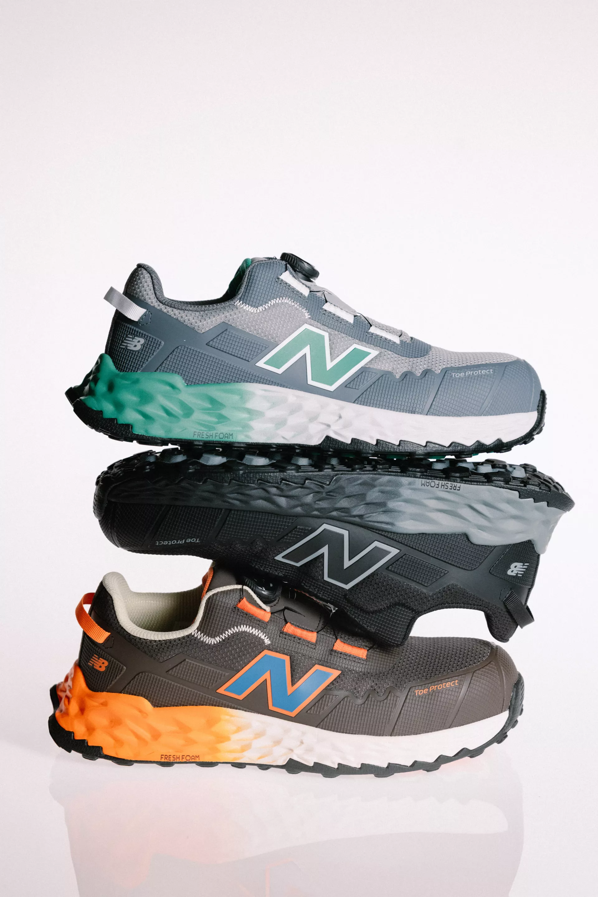 New Balance FFCBOABG, Fresh Foam Cremorne BOA Safety Shoes S3L, Size 2E, Black/Grey, image 8