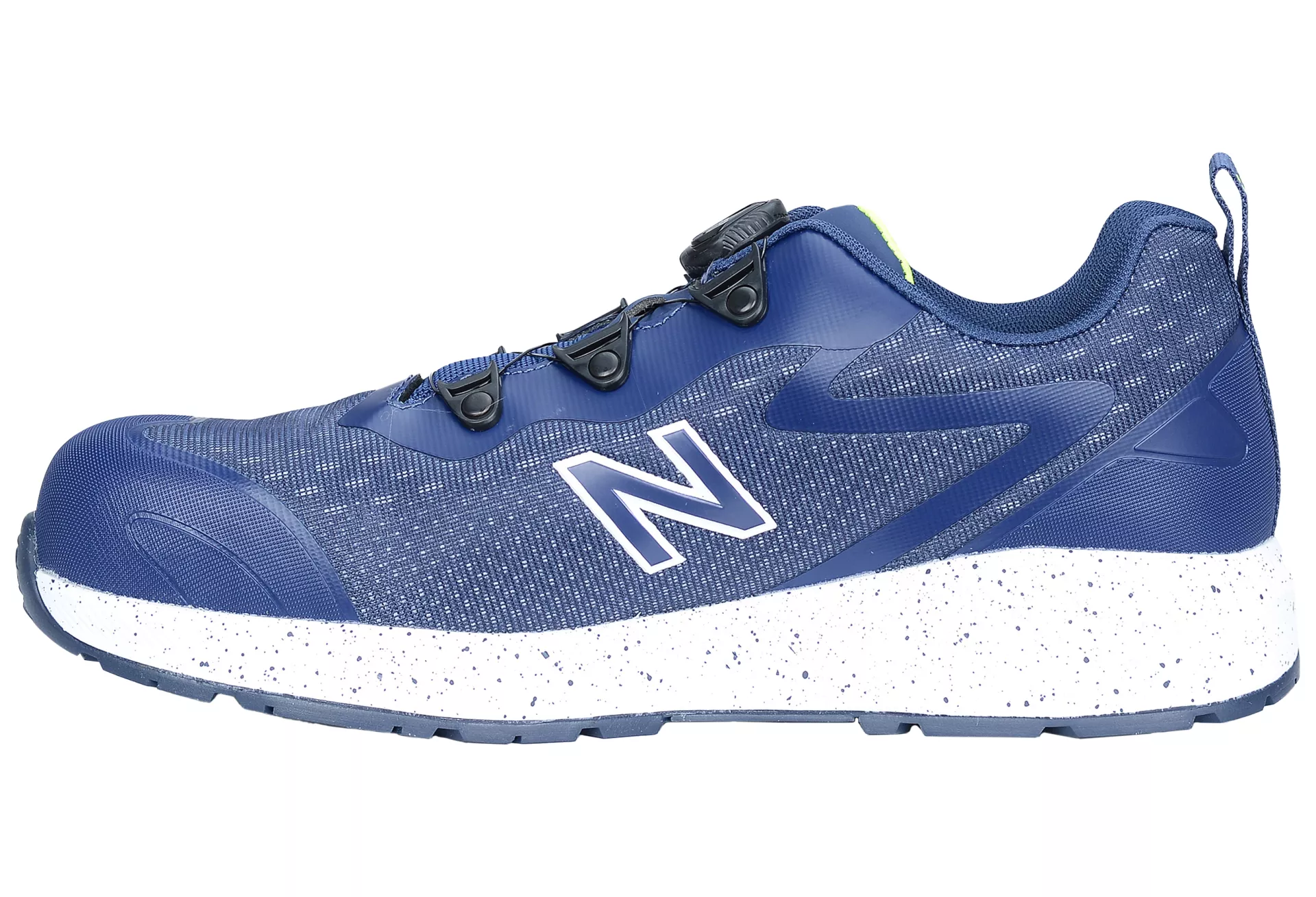 New Balance LBONL, Logic BOA Safety Shoes S1P, Size 2E, Navy/Lime, image 2