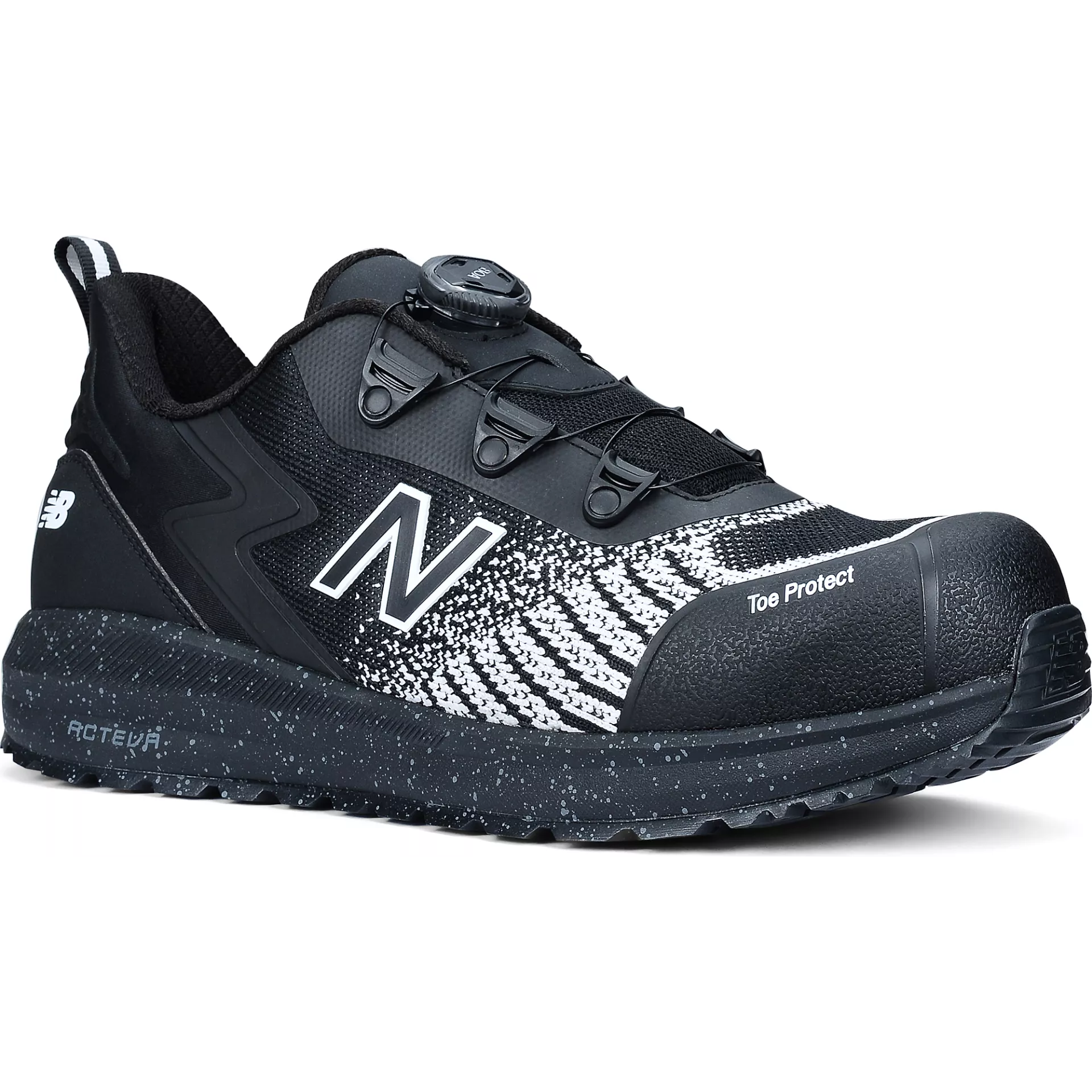 New Balance MIDSPWRBOABW2E, Speedware BOA Sicherheitsschuhe S1 PL, Schwarz/Weiß