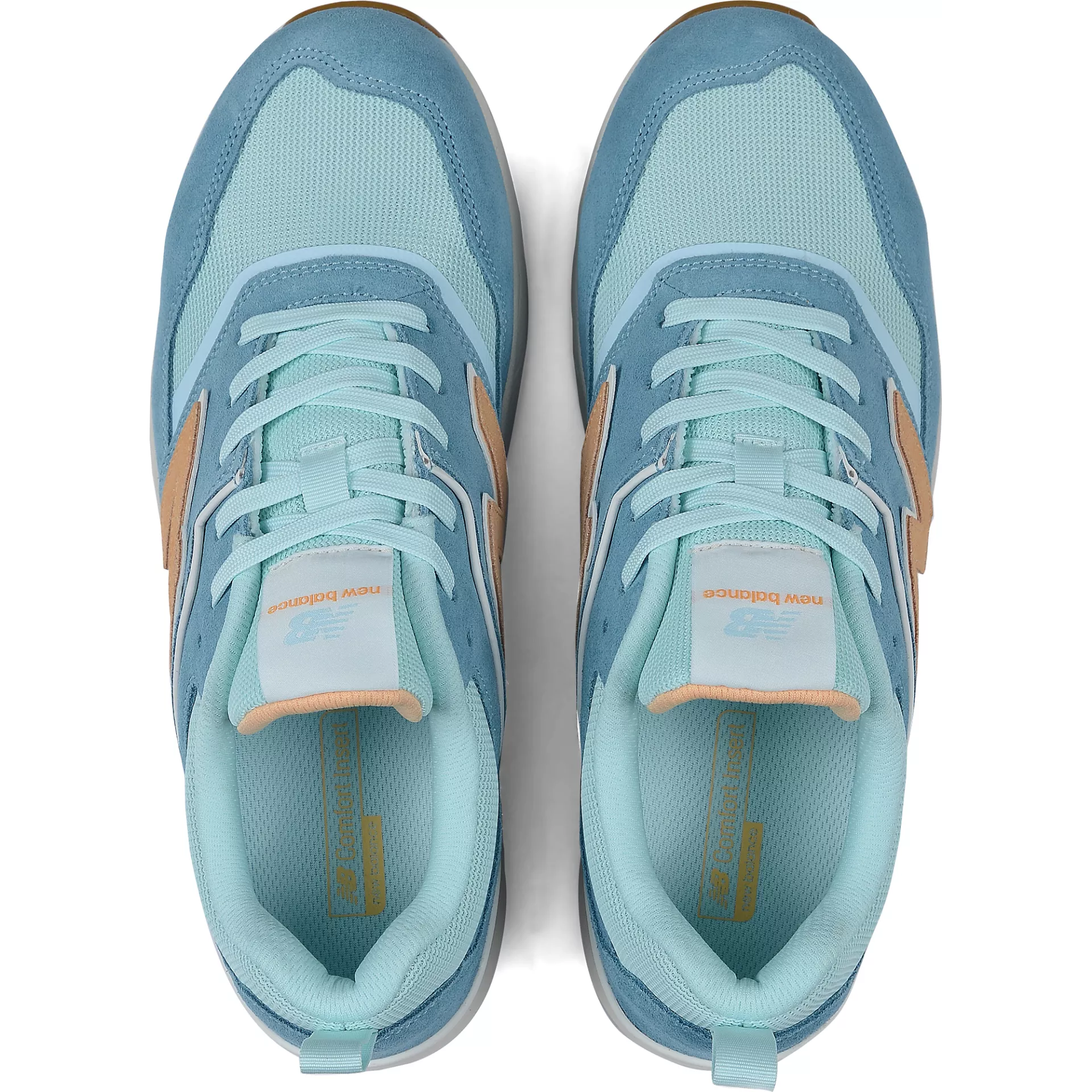 New Balance WEELCAPMO0B, Elite Lite Womens Safety Shoes S1 PL, Milky Blue/Orange, image 9