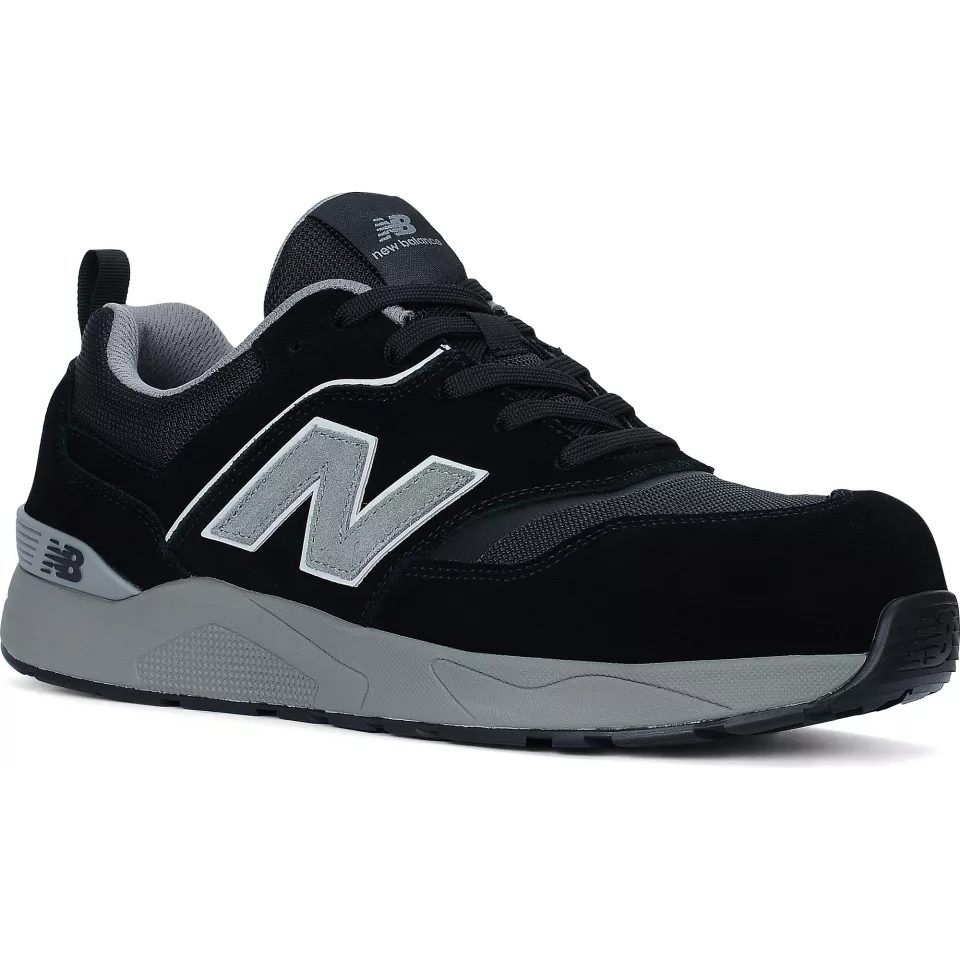 New Balance MEELCAPBG0D, Elite Lite Safety Shoes S1 PL, Black/Grey, image 1, gallery thumbnail