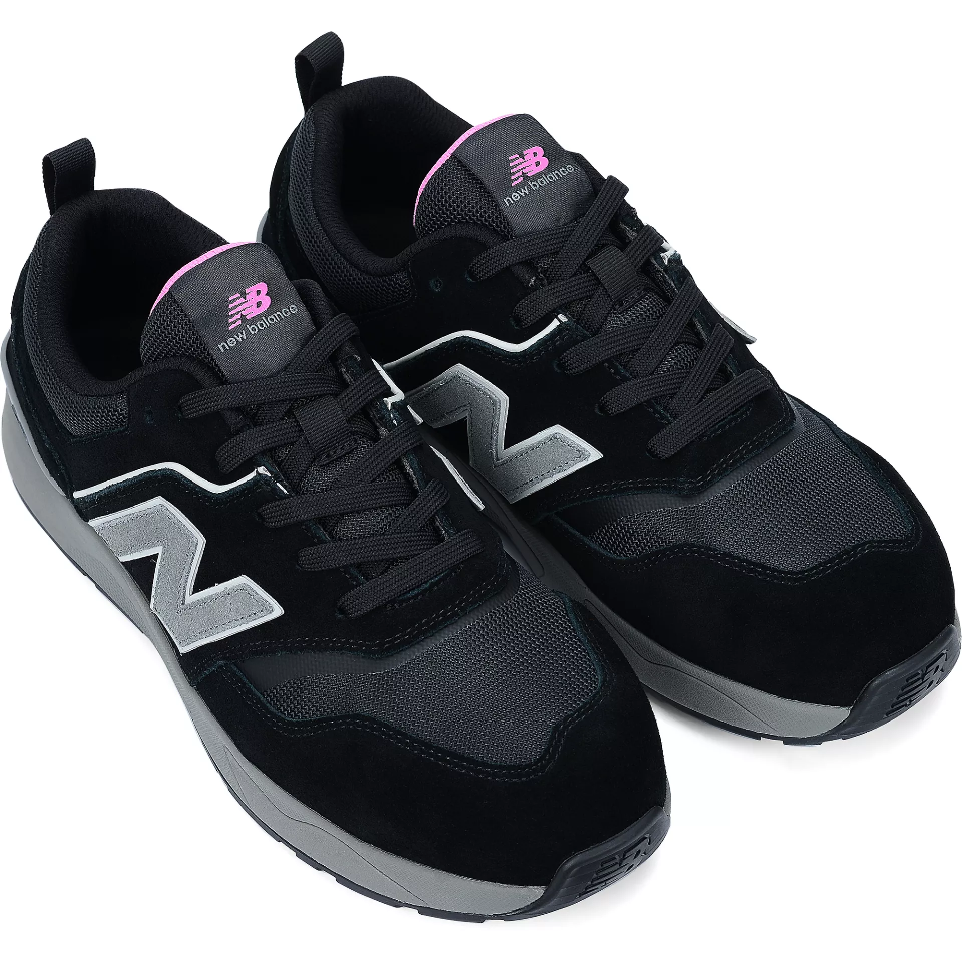 New Balance WEELCAPBZ0B, Elite Lite Womens Safety Shoes S1 PL, Black/Rose, image 7