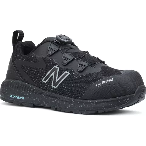 WIDLOGIBOABA0D, New Balance Logic BOA Womens Safety Shoes S1P, Black/Aqua