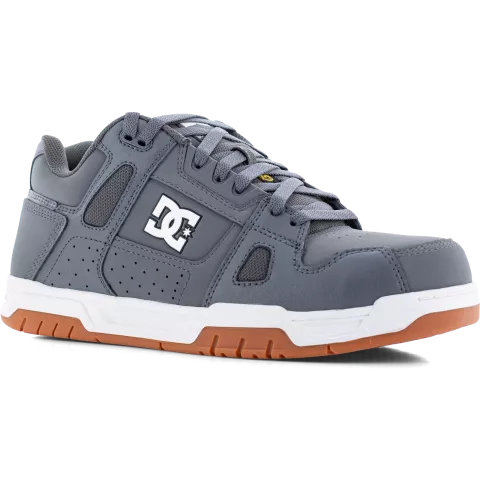 DC60502S3S, DC Shoes Stag Safety Safety Shoes S3S, Gray/Gum