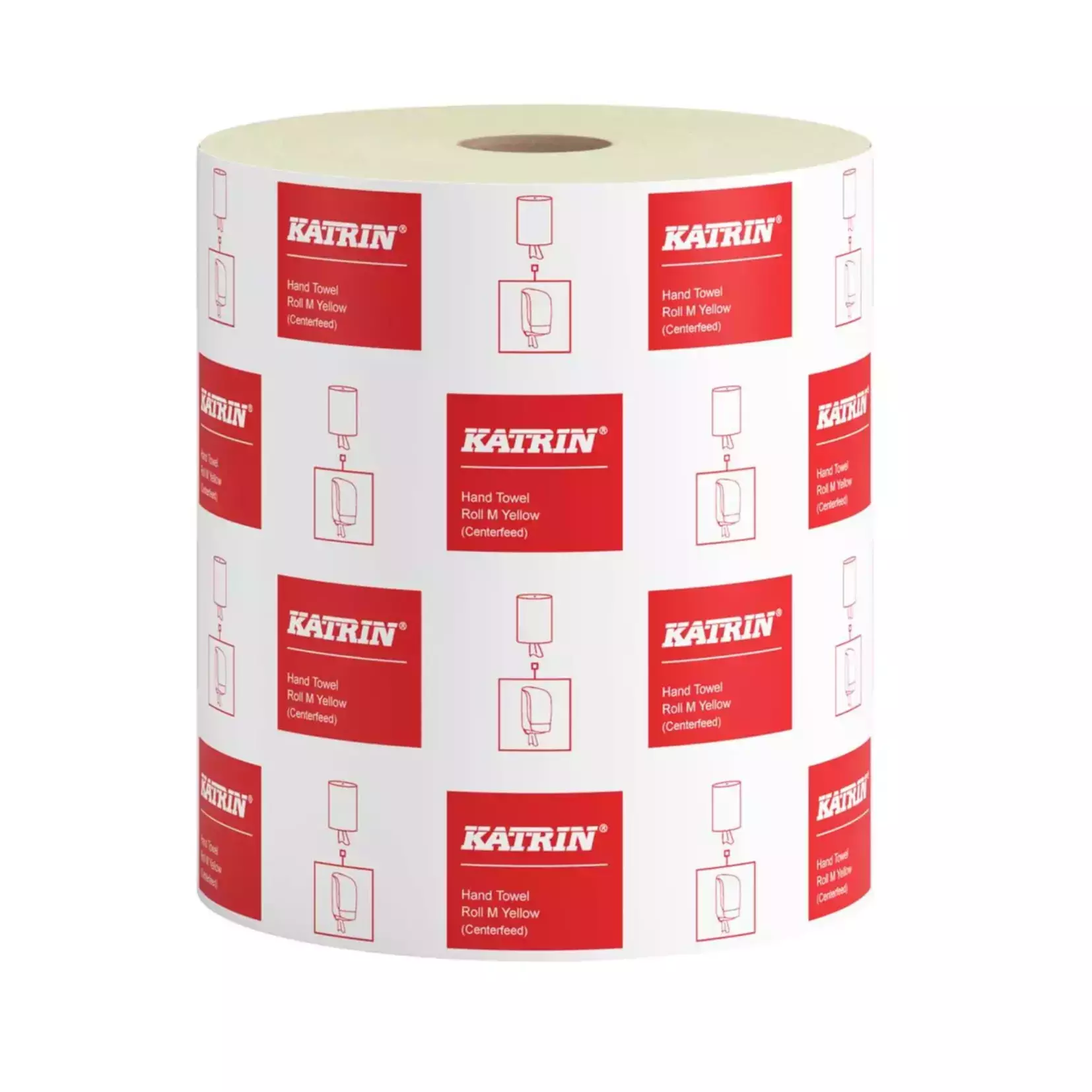 Katrin 463966, Center-Feed Towel M 1-Ply, Yellow, image 1