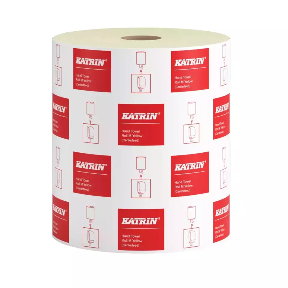 Katrin 463966, Center-Feed Towel M 1-Ply, Yellow, image 1, gallery thumbnail