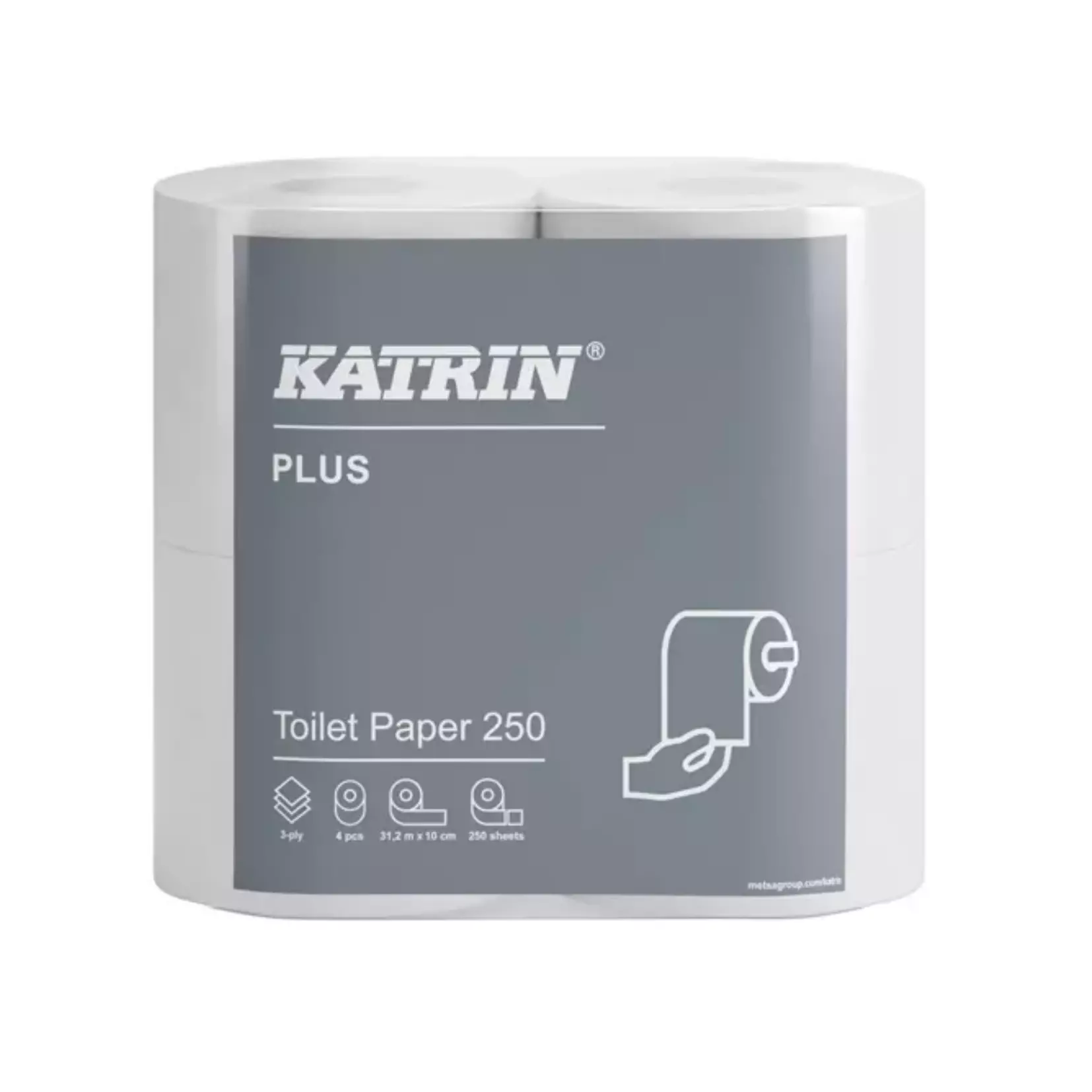 Katrin 82384, Plus Wc-paperi 250 valkoinen, image 1