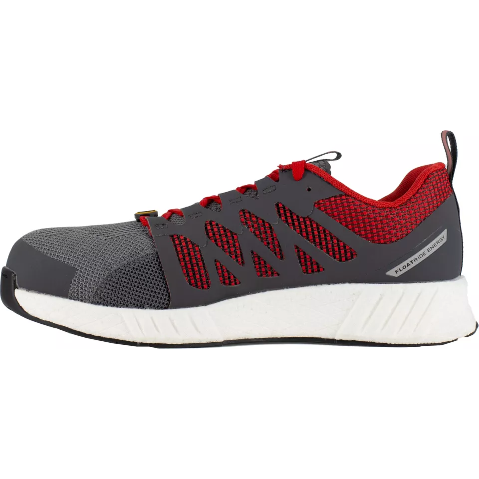 Reebok IB1070S1P, Fusion Flexweave Safety Shoes S1P, Grey/Red/White, image 3, gallery thumbnail