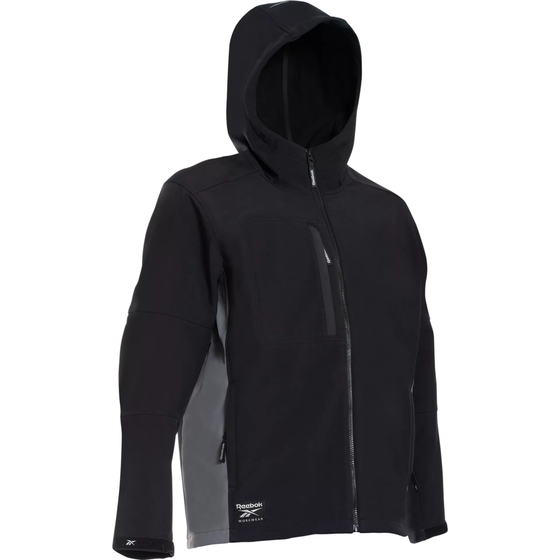 Reebok RB004JBLK, Mens Woven Softshell, Black, image 1