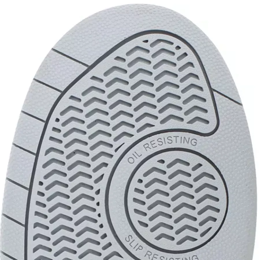 Die rutschhemmende Laufsohle bietet zuverlässigen Halt und Stabilität auf rutschigen oder unebenen Untergründen.